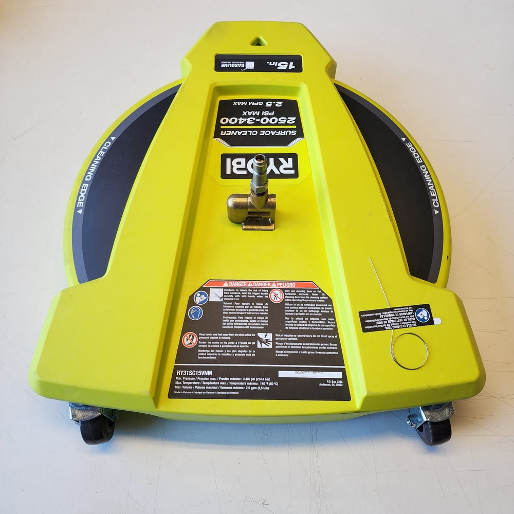 15 in. 3400 PSI Gas Pressure Washer Surface Cleaner with Caster Wheels (RY31SC15VNM) 15 in. 3400 PSI Gas Pressure Washer Surface Cleaner with Caster Wheels (RY31SC15VNM)